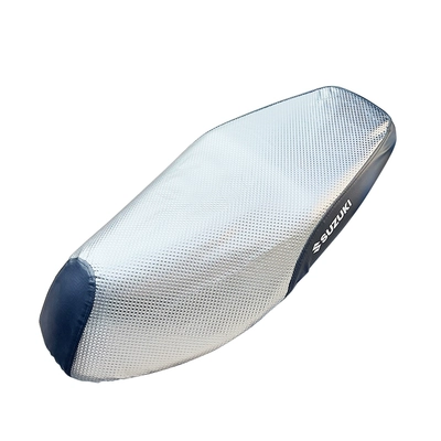 Seat Cover, Motorcycle cushion - upgraded-silver-sunscreen-cushion-cover-suzuki-letters-uy125