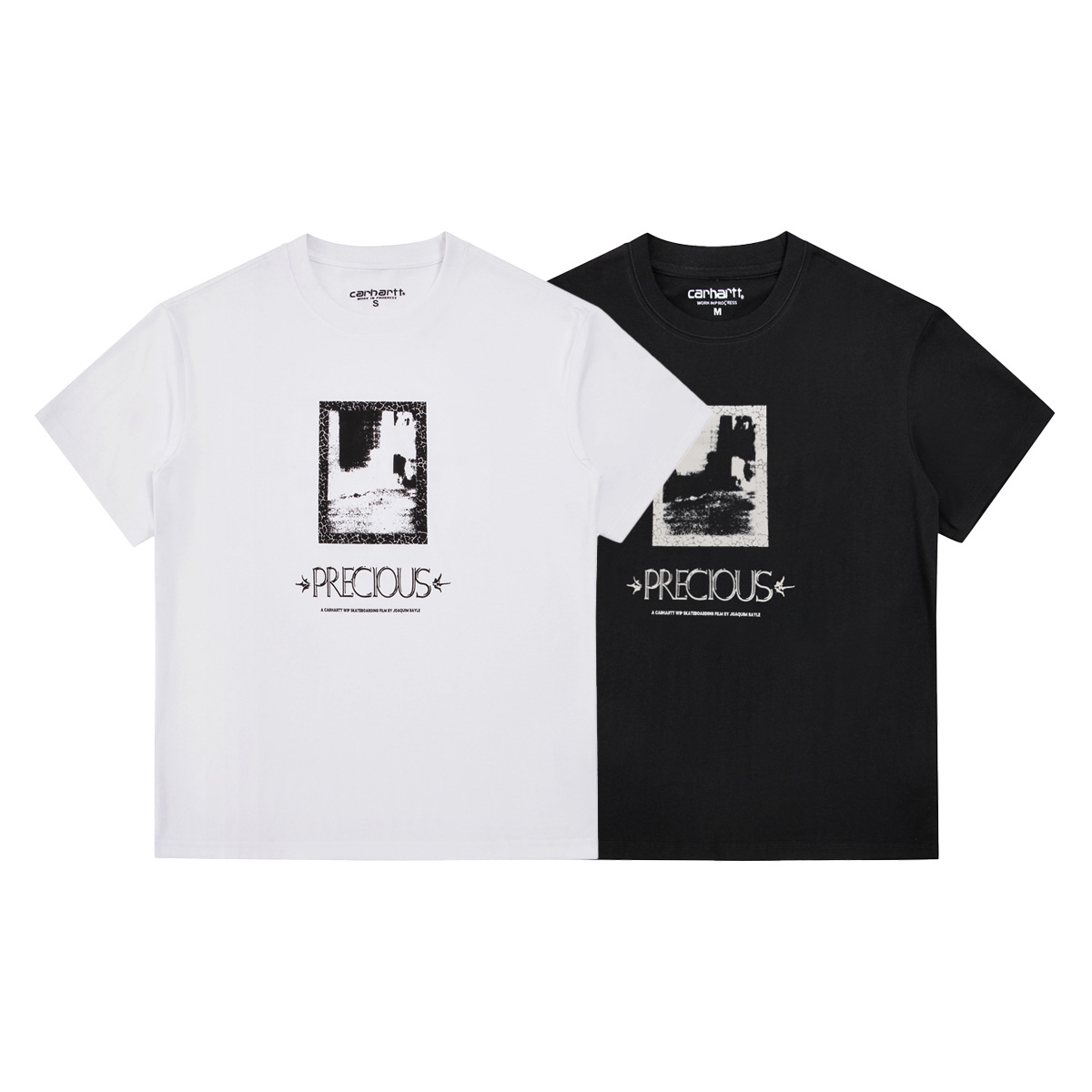 Factory direct in stock Carhartt short sleeve Carhart heavy new simple style T-shirt classic printed men and women