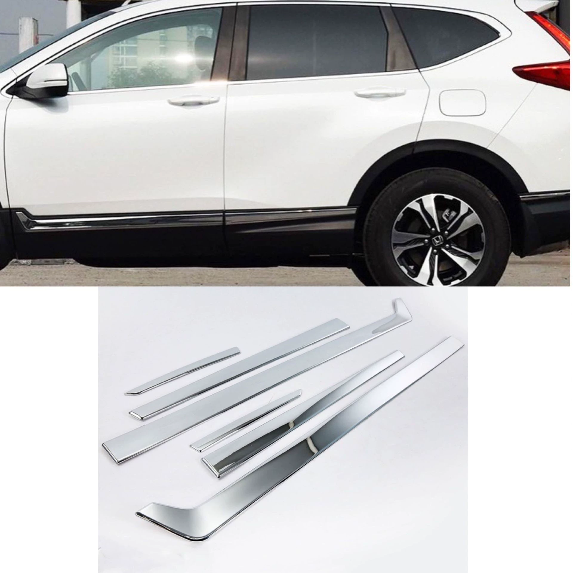 Подходит для 17-21 CRV Модифицированная CRV дверная кромка украшения из нержавеющей стали дверная кромка черная титановая нашивка