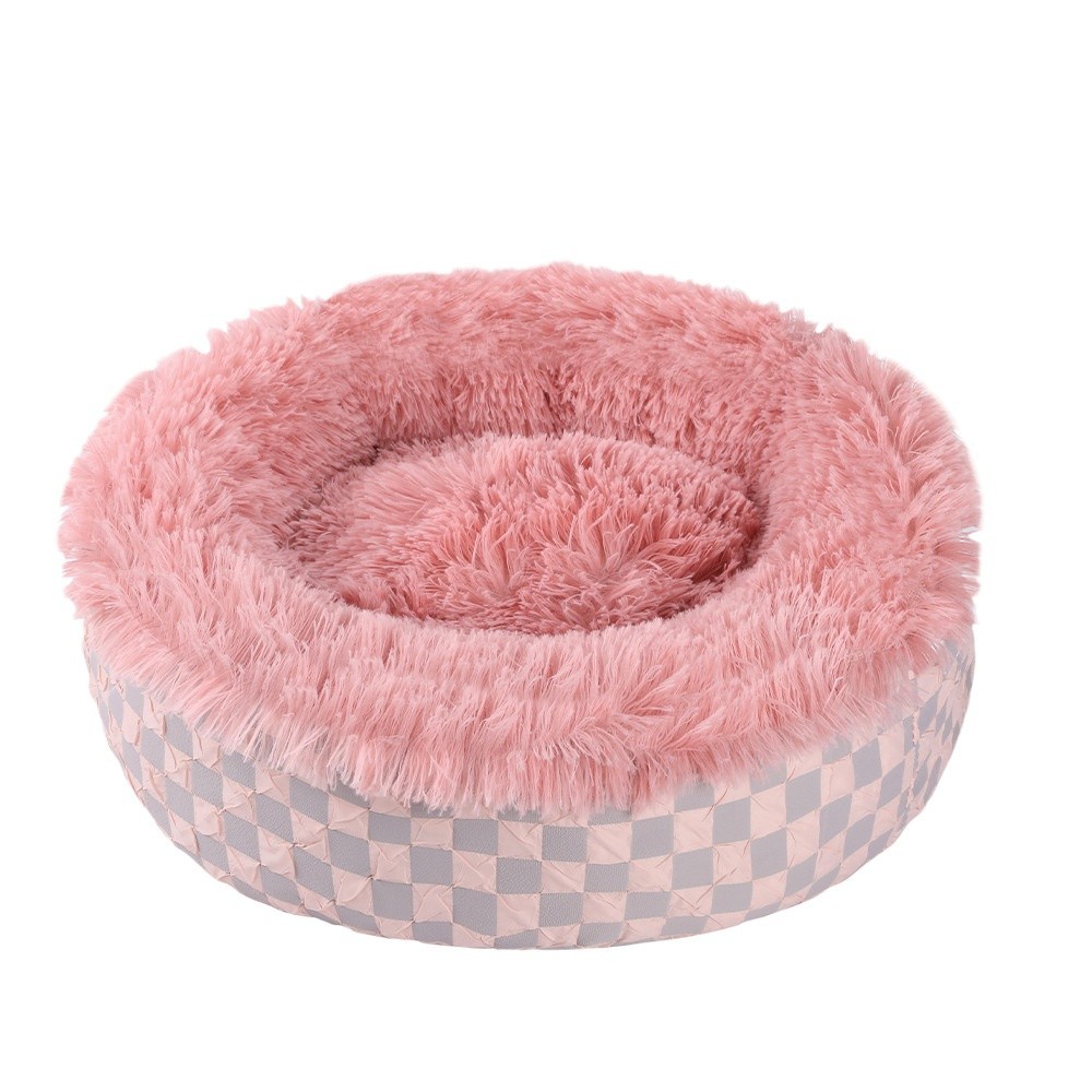 Gran espacio a prueba de viento y cálido, nido para gatos de estilo caliente, cama para gatos de sueño profundo, engrosamiento, caseta para mascotas semicerrada, caseta para perros