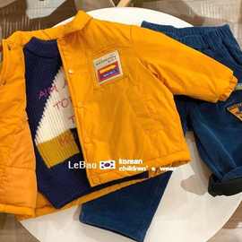 儿童冬季2025新款韩版童装酷潮时髦棉衣男童百搭帅气外套春秋休闲