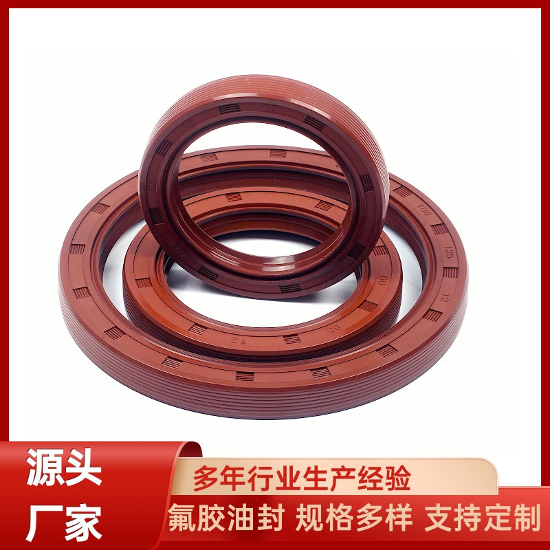 t双唇防尘油封c型氟胶骨架油封进口轴封尺寸TG4耐高温耐磨密封圈