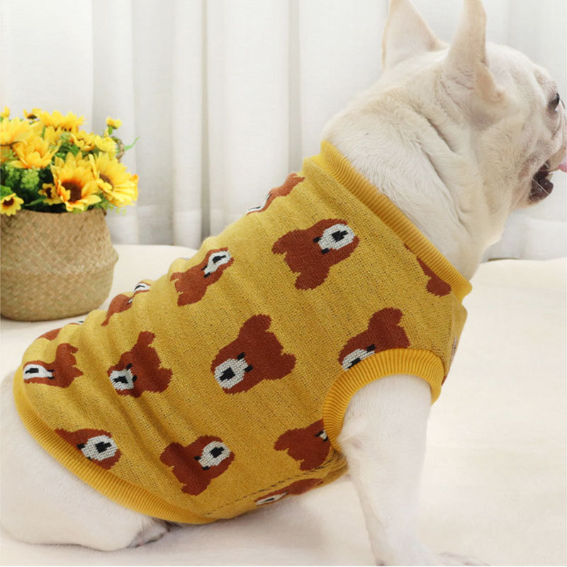 Fadou Sweater Bulldog Bug Short Body Dog Fleece Vest Corgi Fleece Cross-border Pet Clothes Autumn and Winter Clothes