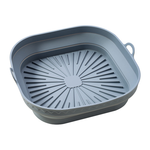 Air fryer silicone baking pan round square oven baking pan silicone mat Air Fryer Silicone Pot