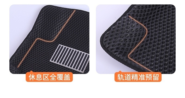 Factory Car Floor Mats, Universal Eva Car Floor Mats, Honeycomb Pattern, Non-Slip, Waterproof, Easy to Clean, Suitable for All Seasons