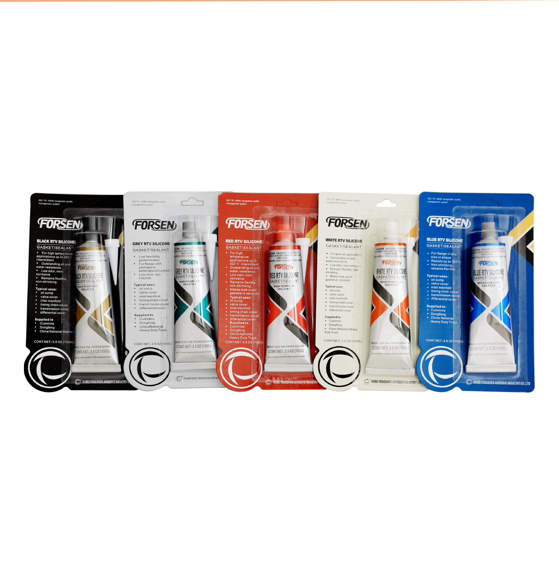 卡车汽车摩托车金属配件硅酮平面免垫密封粘接剂/RTV密封胶