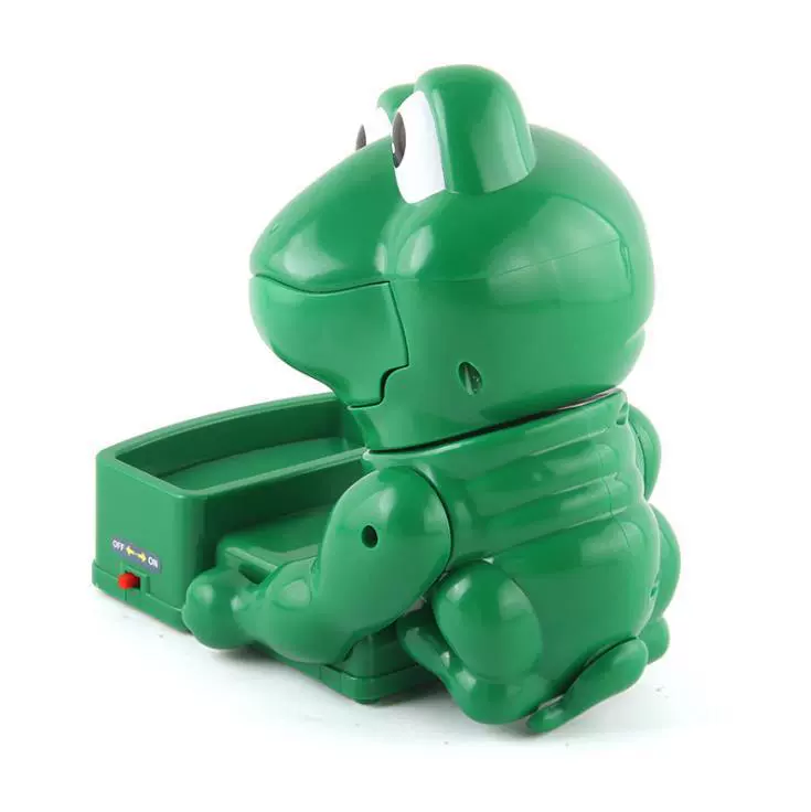 Toy, anti-stress, frog, bites finger