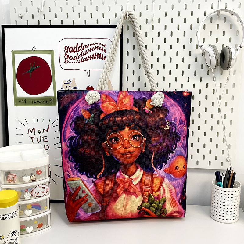 Bolsa de lona con diseño africano, estilo étnico y práctico image 13