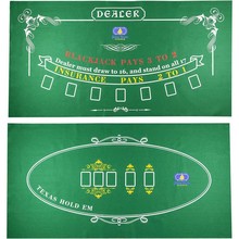 跨境双面图桌布游戏扑克牌垫台彩色毛毡布桌垫麻将扑克牌桌布
