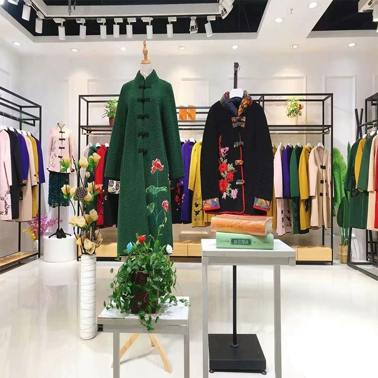 Китайский стиль 2023 частица бархатного меха Цельный Мягкий плащ с вышивкой Ретро Женская одежда бренд скидка основной источник