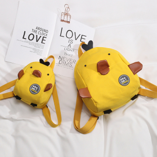 Children's Infant Garden 1-3 Years Old 2 Small Schoolbag Baby Boys and Girls Backpack Mini Cartoon Canvas Backpack Bag