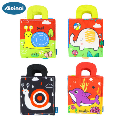 Aipinqi new pattern baby Foldable Two-sided black and white colour Bed around Cloth book children Teach initiation Toys