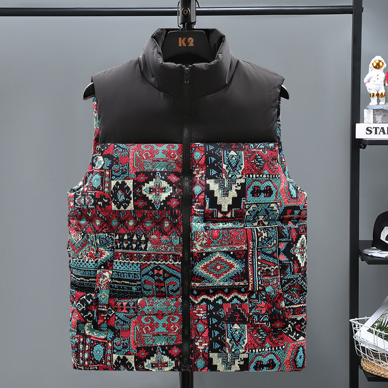Herrenbekleidung Übergröße Übergröße Herrenweste Winter Neue Baumwollweste Trendy Casual Baumwolle Baumwollweste Baumwollmantel für Männer_voghion.com