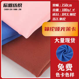 现货40D锦纶哑光针织面料舞蹈服泳装经编锦氨布料弹力莱卡布布匹