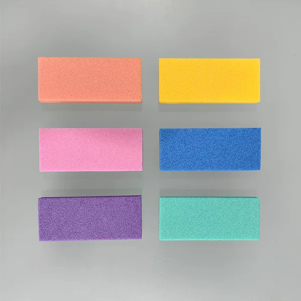 High elastic nail rub sponge block nail file four-sided polishing nail sponge rub strip color nail tool rub