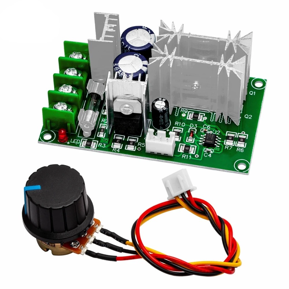 Оптовая продажа DC двигатель регулятор 12V24V36V48V Мощный модуль драйвера PWM контроллер 20A