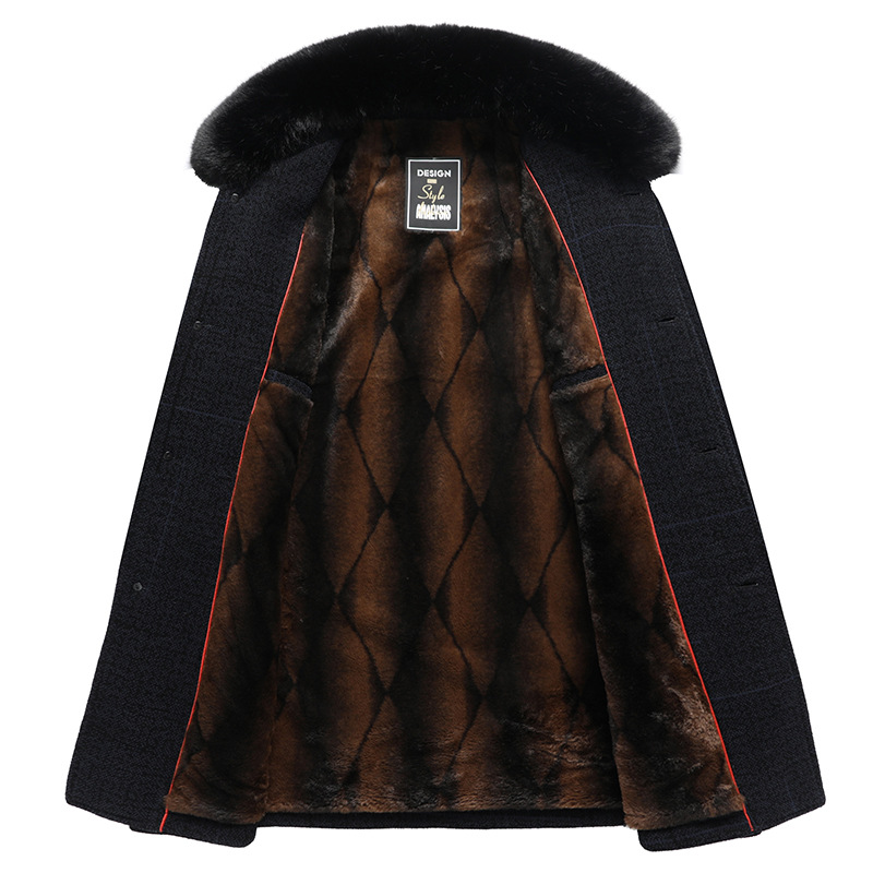 Prendas de vestir de invierno para abuelo, prendas de vestir de chenilla gruesa y con forro polar para hombre, prendas de vestir de algodón para personas de mediana edad y mayores, chaqueta acolchada de algodón para papá