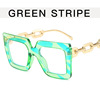 Square chain, trend glasses, European style