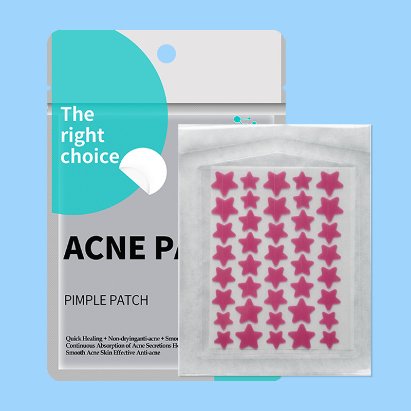 Parches Hidrocoloides para Acné 40 Piezas, Forma de Estrella, Absorción de Pus, Antiacné, para Rostro