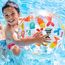 充气沙滩球儿童水球游泳池漂浮玩具大球宝宝小孩水上大排球