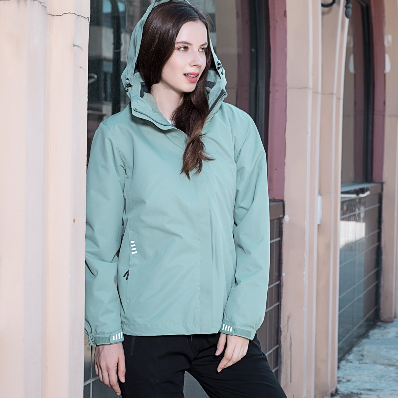 Chaqueta Térmica Impermeable 3 en 1 para Pareja Set de 2 Piezas de Poliéster A Prueba de Viento para Invierno image 13