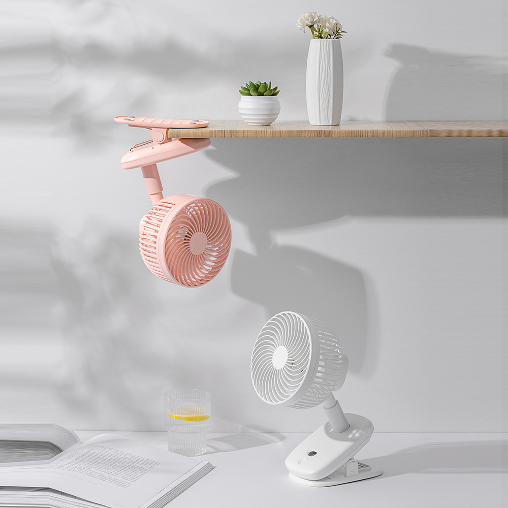2021年新款usb充电V18夹子风扇家用床头办公桌面带遥控摇头风扇|ms