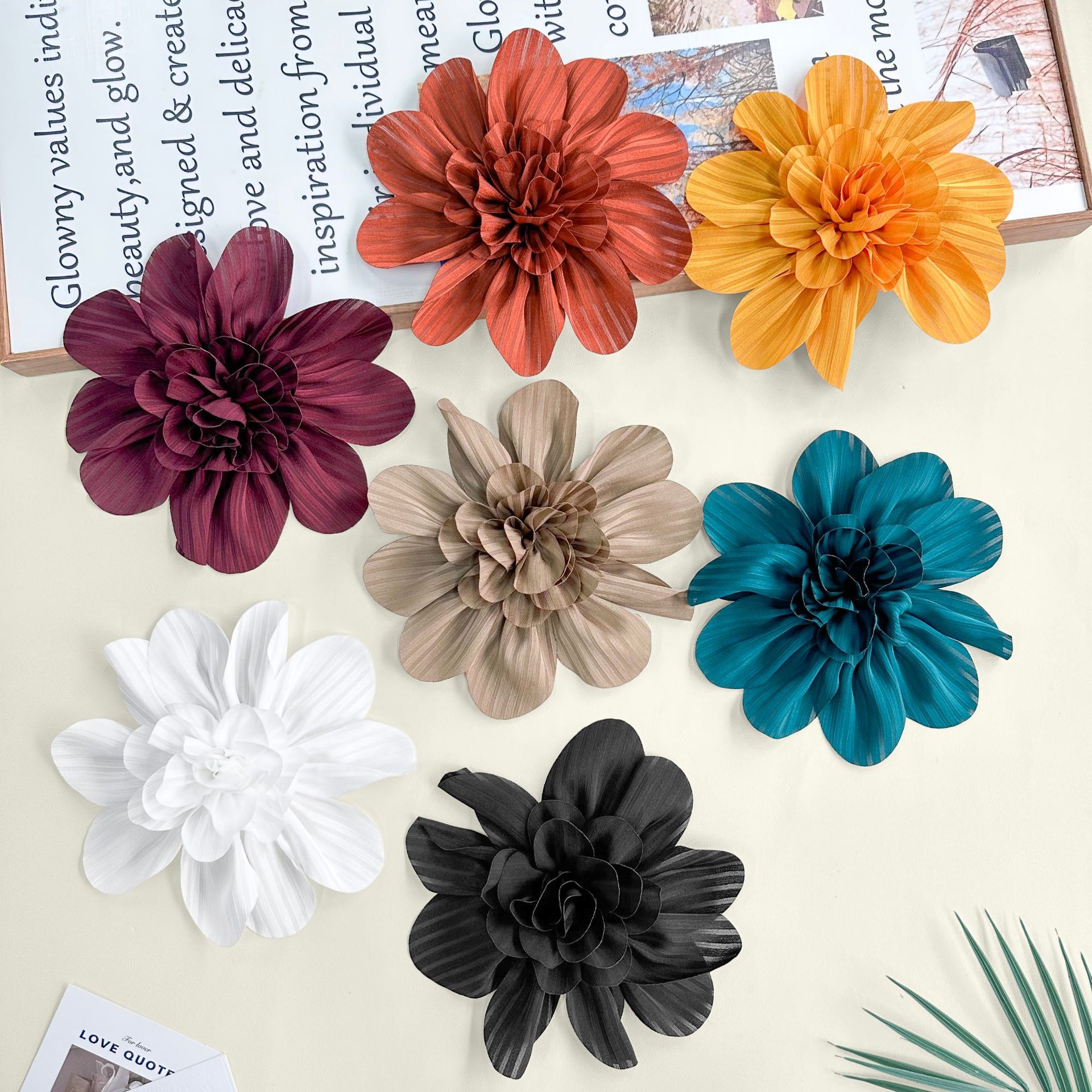18cm simulación de flores hechas a mano, ropa, bolsas, accesorios, ropa, accesorios para el hogar, accesorios de coincidencia en línea