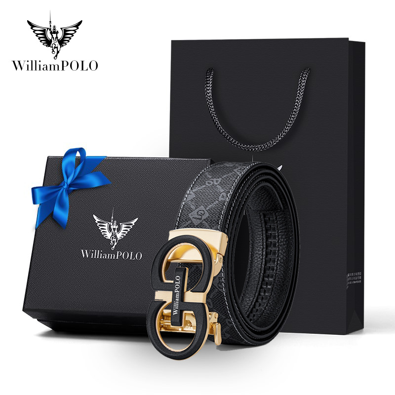 El emperador Paul cinturón para hombres de alta calidad cinturón de PVC aleación para hombres de negocios hebilla automática cinturón de moda para hombres de Guangzhou