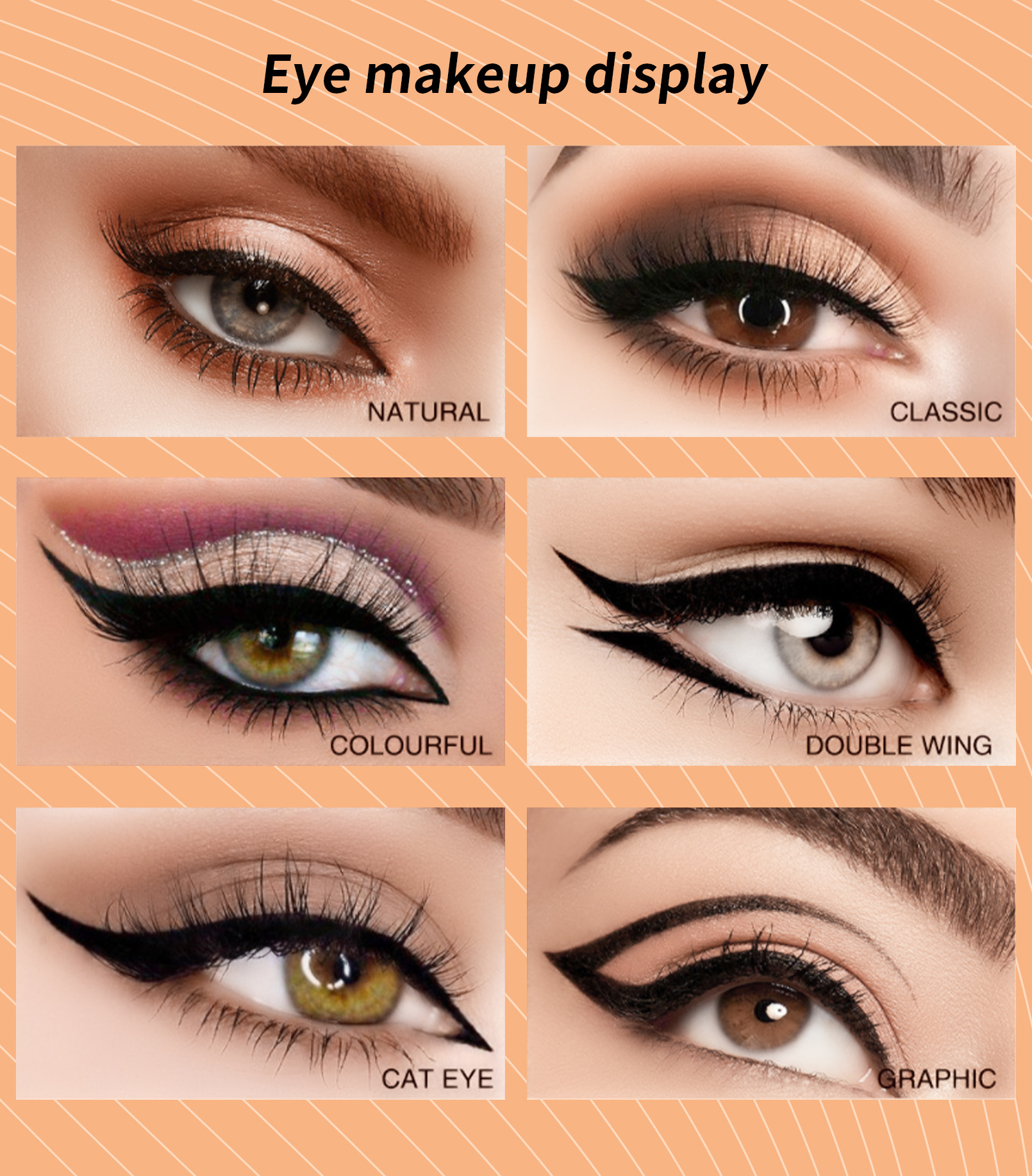 YANQINA Yanqina Seal eyeliner Pen is waterproof and does not smudge. Double-head Eyeliner Stamp eyeliner makeup undefined