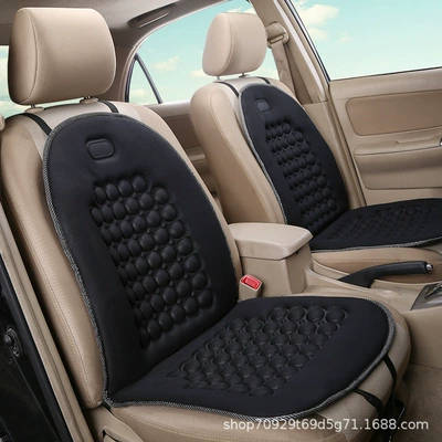 Cross-border best-selling universal driver's car seat cushion, knitted fabric all-season cushion, wholesale car magnetic seat cushion (Four Seasons Pad)