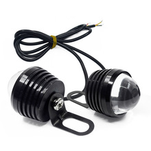 汽车led鹰眼灯行车灯5W大功率爆闪鱼眼灯 摩托车反击灯通用日行灯