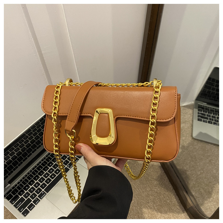 280g Weight Synthetic Leather Lining Material Magnetic Buckle Closure Type Single Shoulder Strap Strap Type Shoulder Bag, Crossbody Bag Bags Type Daily Occasion Pu Leather Material Solid Color Pattern All Seasons Season Women's Gender Streetwear Style Square Shape Medium Size Women's Medium Pu Leather Solid Color Streetwear Square Magnetic Buckle Shoulder Bag Crossbody Bag 6