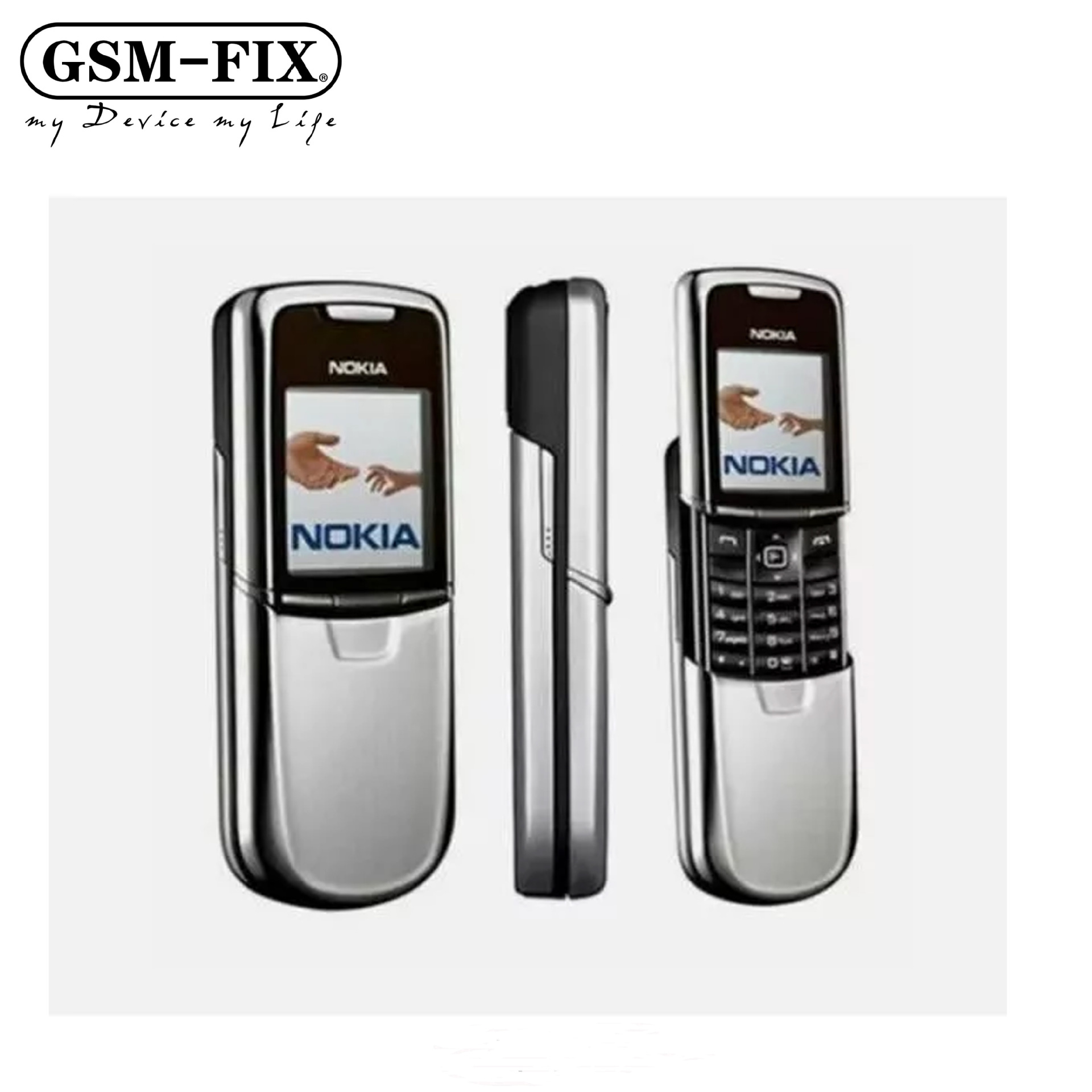 8800 Metal Korpuslu Sürüşmə Mobil Telefon
