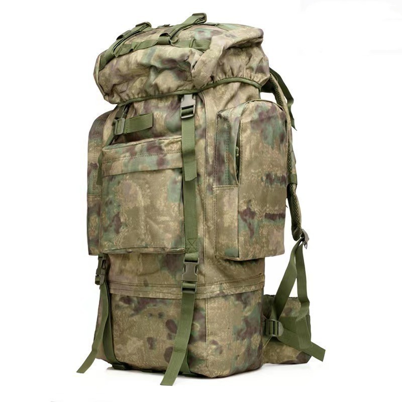 100L Large Capacity Mountaineering Bag Outdoor Gear Camping Backpack Hiking Waterproof Backpack with Steel Frame Support
