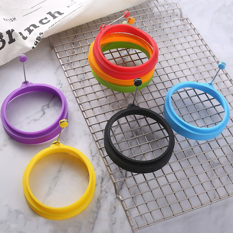 Фабрика в наличии пищевой силикон в форме сердца круглый омлет DIY Форма для яиц пашот форма для блинов инструмент