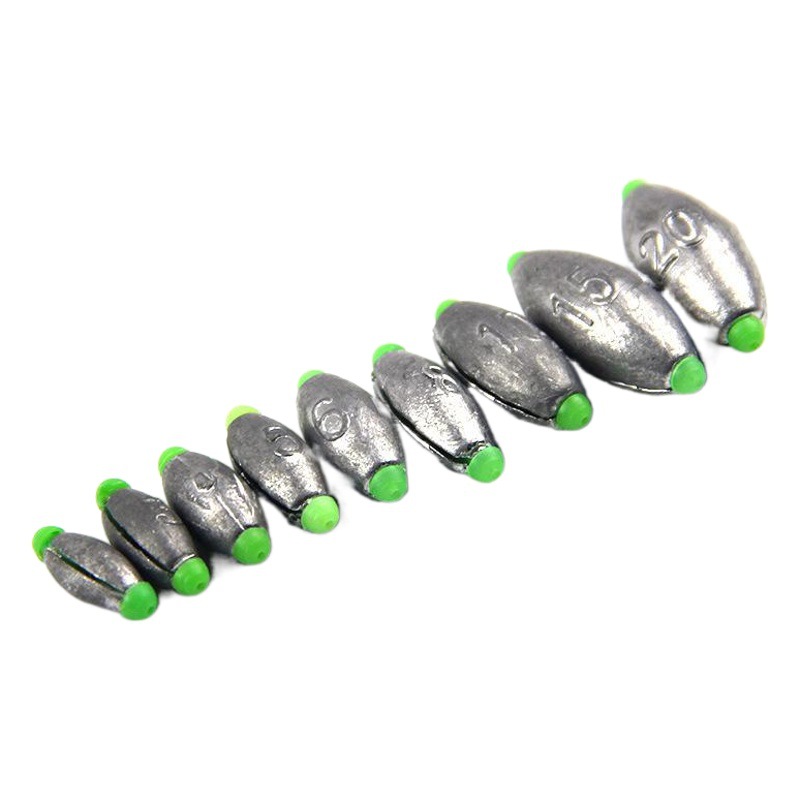 Plomada de pesca estilo japonés, plomada ajustable en forma de oliva para pesca desde balsa.