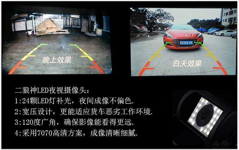 Truck Reversing Camera, 24V Visual Monitoring for Trucks, Truck-Specific Harvester Reversing Radar