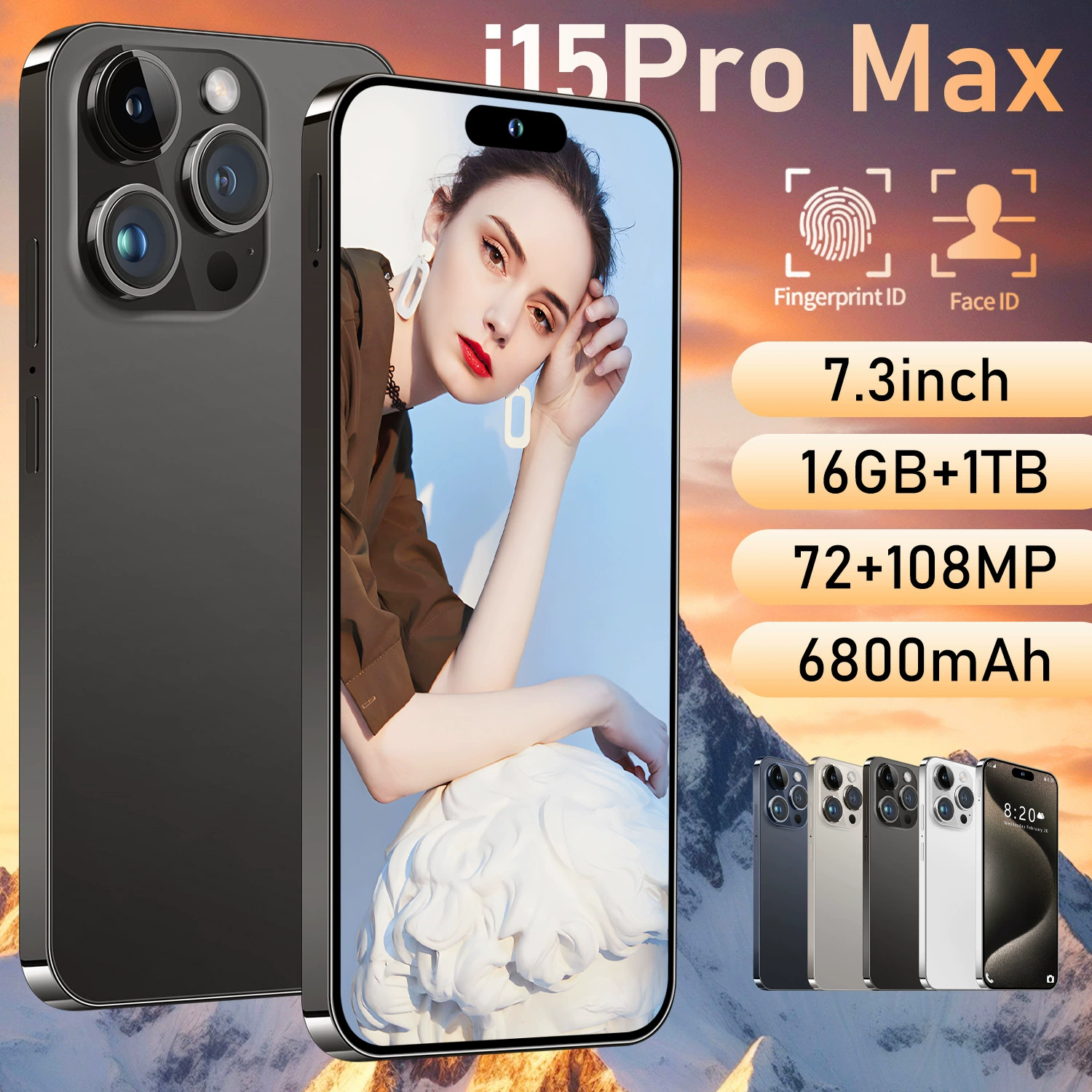Мобильный телефон i15 (Android) — Intel Core i15, опциональная Smart Island, варианты по регионам