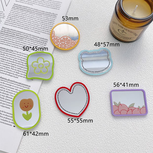 Heart-Shaped Bear Flower Stand Ins Japanese and Korean Style Fresh Adhesive Retractable Stand for Makeup Mirror