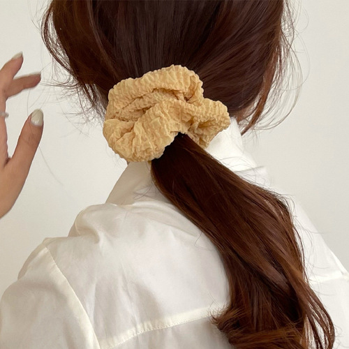Korean pig intestine hair band ins style hair band for women to tie their hair with hair ties, hair ropes, trendy hair accessories, high-looking rubber bands