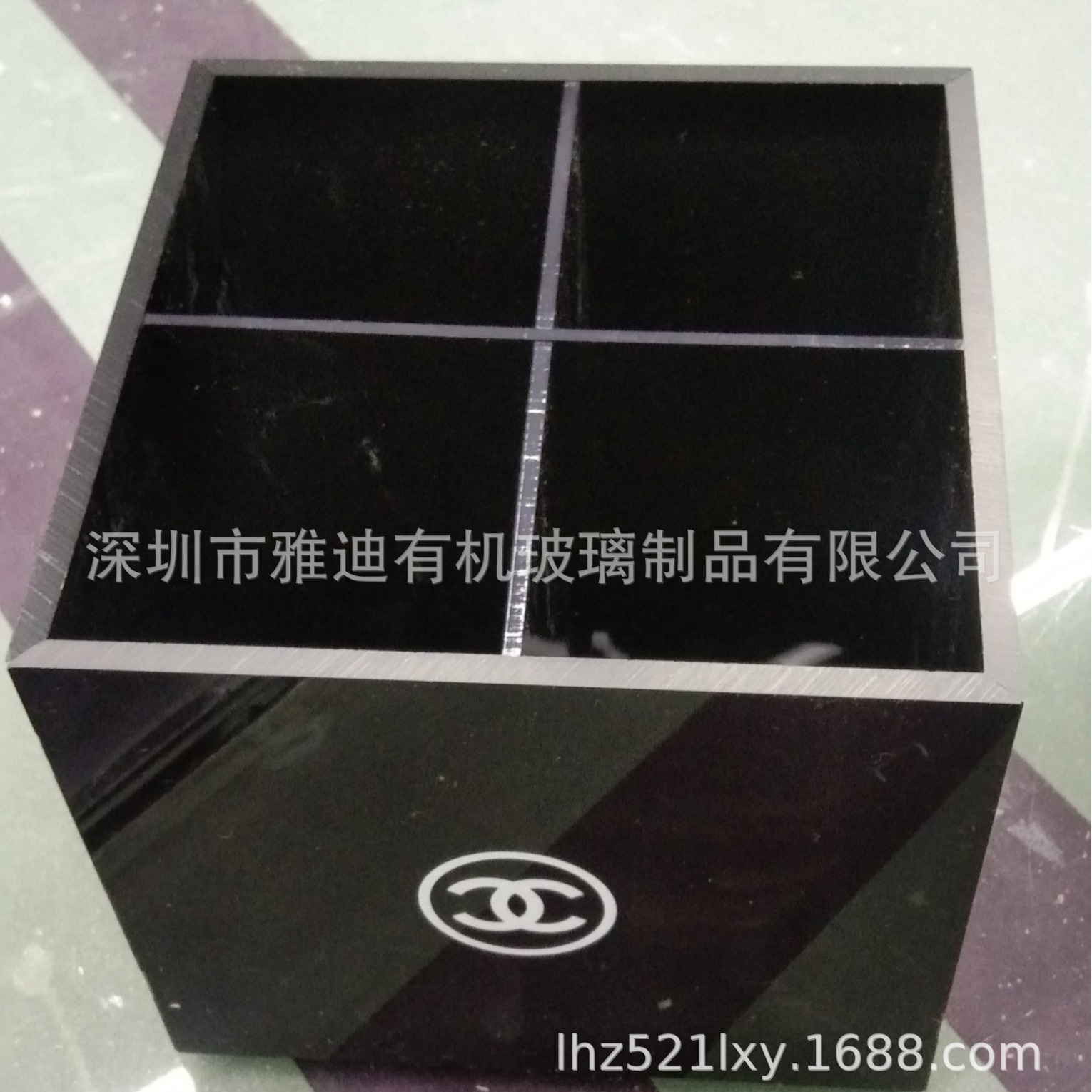 深圳雅迪有机玻璃制品，有机玻璃笔筒，亚克力化妆笔陈列架