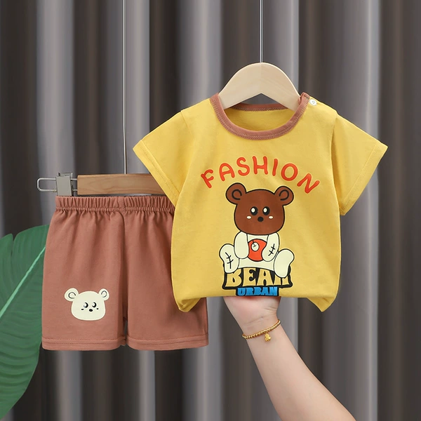 Yellow, with little bears