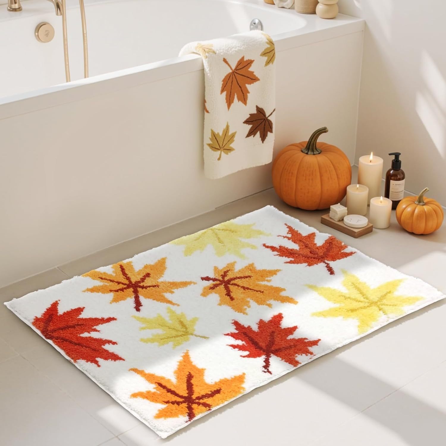 Kerstmat antislip van imitatiekasjmier voor badkamer en slaapkamer_voghion.com