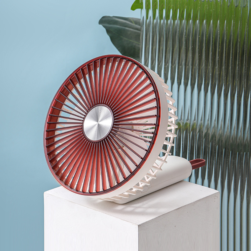 Verano pantalla digital de 6 pulgadas ventilador grande plegable 6 estudiantes al aire libre portátil ventilador portátil recargable regalos al por mayor