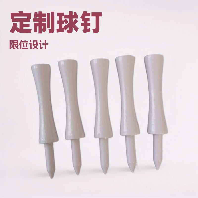 Индивидуальные бамбуковые двухслойные подставки для мячей для гольфа с возможностью нанесения логотипа от производителя.