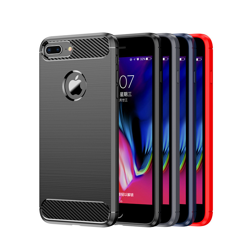 For iPhone8Plus Phone Case Apple 15 Protective Case 11 Soft Silicone XS Full Coverage Brushed Drop-resistant 15Pro
