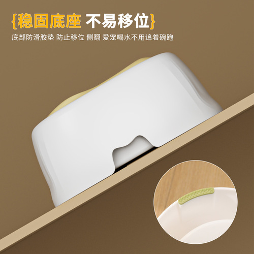 New Cat Drinking Bowl with No Wet Lips Pet Star Floating Water Bowl Large Capacity Dog Drinking Water Anti-Splashing Waterer