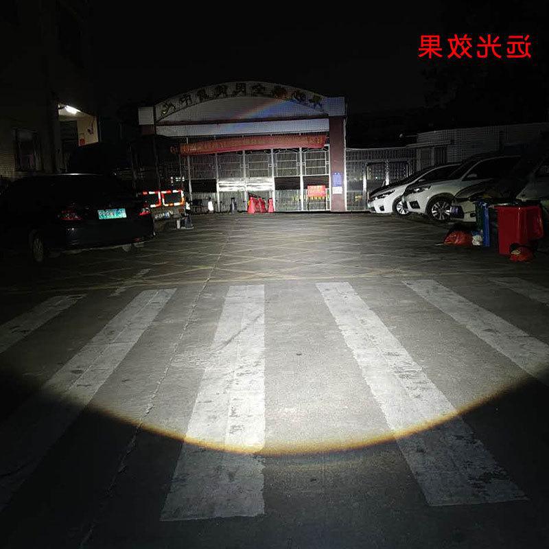 摩托车双光透镜激光透镜汽车远光安装氙气灯鱼眼电动车灯恶魔