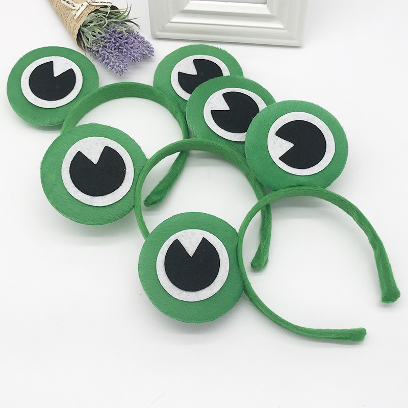Diadema de rana para niños, accesorio para actuaciones escolares/padres-hijos, para el Día del Niño