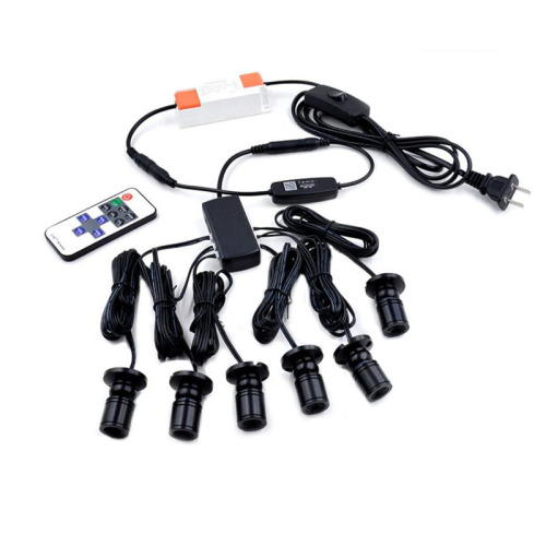 Model jewelry display cabinet LED mini remote control small spotlight 1W wine cabinet kitchen cabinet surface-mounted adjustable brightness small spotlight